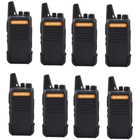 Resim BAOFENG 8 ADET Pmr 446 TYPE-C SARJ El Telsizi Wln Kulaklık Hediyeli Telsiz Tam Takım 