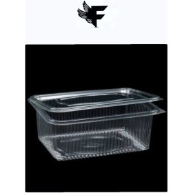 Resim 1500G Kapaklı Tek Kullanımlık Plastik Kase 5'li Beyaz 