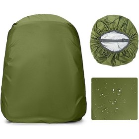 Resim Teltree Sırt Çantası Yağmurluk Koruması - Ordu Yeşili S 30-40l - Su Geçirmez, Toz Tutmayan, Bir Çubuk Kanca İle - Bisiklet, Dağcılık, Yürüyüş İçin Yeşil 