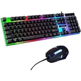 Resim Everest Grup Gamer Işıklı Klavye Gamer Klavye Dünya Desenli 90*40 Mousepad 