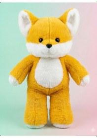 Resim Şortlu Bebek Tilki Peluş Oyuncak 45cm Tüylü Yumuşak Kumaş Uyku Arkadaşı Peluş Bebek Çok Renkli 