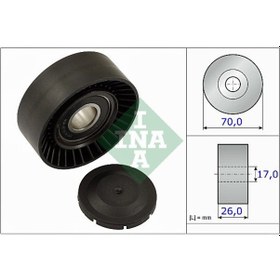 Resim INA 531089110 Gergi Rulmani Tek Rulman Ford: Connect 1.8 Tdci Alternator Kayis Gergisi Uzerindeki Rulman 02-13) ( Toyota: Avensis Uyumlu 1.6 1.8 (WY455917) 