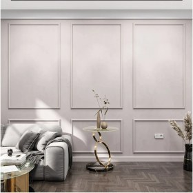 Resim Birdeco Home Dekoratif Boyanabilir Montaja Hazır Duvar Çıtası,önceden Kesilmiş Astarlı Kendin Yap Kit (P32) 