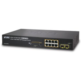 Resim Planet Pl Gs 4210 8P2S Yönetilebilir Gigabit Poe Switch 