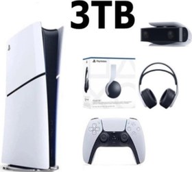 Resim Playstation 5 Slim Dijital 3TB+PS5 KAMERA +3D PLUS KULAKLIK 