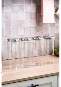 Resim Karaca Lumo 4'lü Cam Saklama Kabı 1600 Ml Şeffaf 