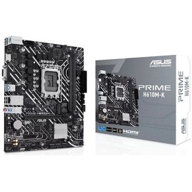 Resim Asus Prime H610M-K Intel H610 5600 MHz DDR5 Soket 1700 mATX Anakart 