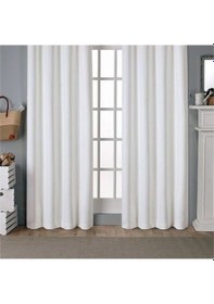 Resim Ceylan Home Atlas Saten Güneşlik Perde Ölçü Seçenekli Beyaz 001 