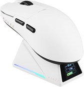 Resim Coverzone Ajazz AJ159 Apex 42000 DPI Manyetik Şarj İstasyonu-TFT Ekranlı Mouse-PAW 3950 Sensör-8K Dongle 