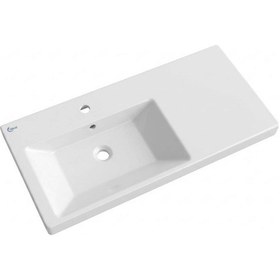 Resim Ideal Standard - Plain Soldan Hazneli Dolap Uyumlu Lavabo Beyaz 100 Cm - Z258501- 