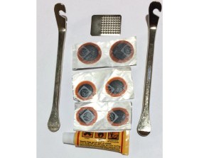 Resim THUMPS UP Zmn Bisiklet Lastik Tamir ve Yama Kiti Demir Levyeli 