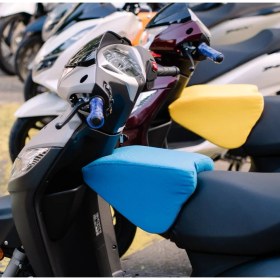 Resim PROVANCE HONDA DİO ACTİVA Motosiklet Çocuk Koltuğu, Siyah Deri, Kolsuz, 4-8 Yaş Arası, HEDİYELİ 