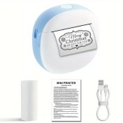 Resim Kablosuz Mini Cep Yazıcısı - Taşınabilir, Kablosuz, Mürekkepsiz Baskı iPhone, iPad, Android, DIY için - 1 Rulo Sticker Kağıdı Dahil, Fotoğraflar, Metin ve Ev Küçük Etiketler için İdeal - USB Şarj Edilebilir, Taşınabilir Bağlantı, Mürekkep Tipi: Mürekkepsiz, Baskı Teknolojisi: Kablosuz, Yazıcı Sahne: DIY, Genel Amaç: DIY, Kablosuz Teknoloji: Kablosuz 