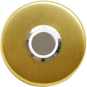 Resim Lockway Z-101gb Paslanmaz Zil Butonu - Altın Renk Beyaz Led 