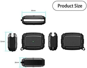 Resim GPACK Airpods Pro uyumlu Kulaklık Kılıfı Sert Silikon Kancalı A10 Kırmızı 