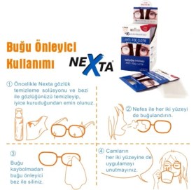 Resim Nexta Buğu Önleyici Antifog Gözlük Bezi 2 Li Paket 