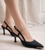 Resim Firibu Kadın Topuklu Ayakkabı Sivri Burun Şık Klasik Abiye Günlük 41-42 Özel Numara Topuklu Ayakkabı 