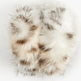 Resim Kadın Leopar Desenli Peluş Kulaklık 