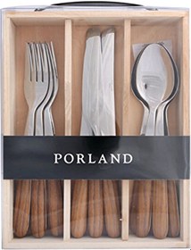 Resim Porland Acacia Çatal Kaşık Bıçak Takımı 18 Parça 
