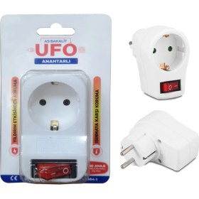 Resim As Bakalit Akım Korumalı Anahtarlı Tekli Priz 