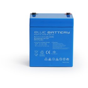 Resim Blue Battery 12v 4.5 Amper Bakımsız Kuru Akü Ups Aküsü 