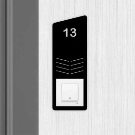 Resim Seas Door Dekoratif Daire Kapı Numarası Zil Priz Çerçevesi 