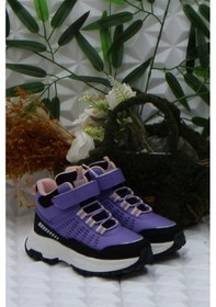 Resim Fort Cool Tiger Mor Rahat Kaymaz Taban Kız Çocuk Bot Mor 