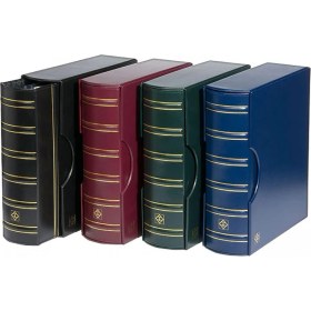 Resim Leuchtturm Varıo Klasik Geniş Kasetli Klasör (263X310X90MM) (Kağıt Para, Pul, Zarf ve Efemera Koleksiyonlarınız Için Idealdir), Siyah Kapak 