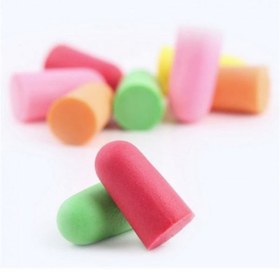 Resim Yumuşak Sünger Kulak Tıkacı Ses Yalıtımı Kulak Koruyucu Kulaklıkl 