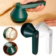Resim USB Şarj Edilebilir Kumaş Tıraşı - Giysi, Yatak Örtüsü, Mobilya ve Kanepe için Elektrikli Tüy & Püskül Temizleyici - Dahili Lityum Pil ile Taşınabilir Kazak Tıraşı - Yeşil & Beyaz, Manuel İşlem, Kompakt Tasarım, Giysi Bakımı | Kompakt Kumaş Tıraşı | Plastik Yapı, Tüy Temizleyici Kumaş Tıraşı 