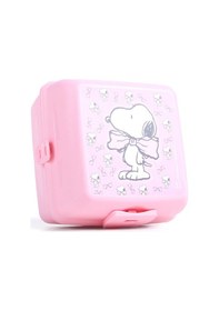 Resim Pembe Beslenme Kabı 24885-snoopy Saklama Kabı 