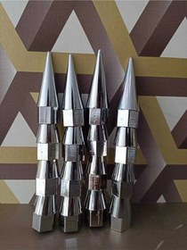 Resim Sivri Mermi Bijon Kapağı Krom Renkte Ve Sökme Aparatlı 19 Mm 