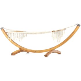 Resim Ahşap Gondol Hamak Ayaklı | Rehome 