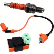 Resim Hightower 3 Adet Yüksek Performanslı Cdı Ateşleme Sistemi Bobin Ve Buji Gy6 50cc 125cc 150cc Motorlar İçin 