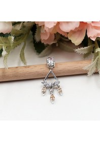 Resim Üçlü Sitrin Taş Sallantılı Set Rose Gold - Gümüş 