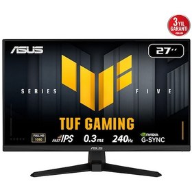 Resim Asus Tuf Gamıng Vg279qm5a 27&quot 0.3ms, 240hz, Full Hd, Dp, 2xhdmı, Hoparlör, Fast Ips Led, Elmb Sync Premium, Gamıng Monitör 