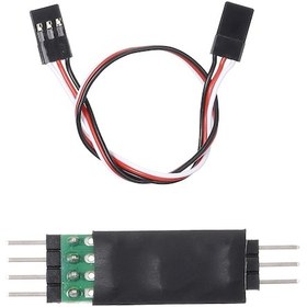 Resim Youtek 3 Kanallı Rc Araç Led Aydınlatma Kontrol Paneli - Traxxas, Hsp, Tamiya Uyumlu Siyah 