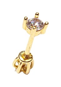 Resim 14 Ayar Altın Piercing Tragus Küpe T016 