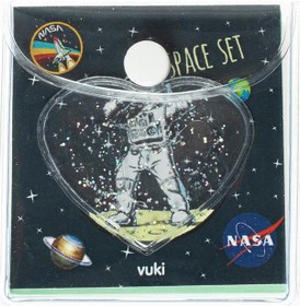 Resim Vuki 13x19 90 Yp. Astronot Simli Sulu Küp Bloknot VK-0111-05 