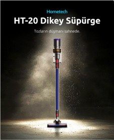 Resim Hometech HT-20 Kablosuz Dikey Süpürge 