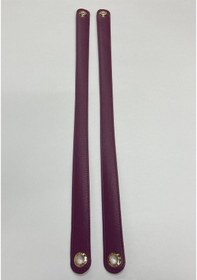 Resim Çanta Sapı / Omuz Çanta Sapı /uçları Kuşgözlü Mor Mor 