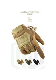 Resim Motiva Mechanix M-tact Taktik Eldiven Yumuşak Silikon Korumalı İş Güvenliği Motosiklet Bisiklet Eldiveni - Siyah 
