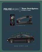 Resim Araba Etiketleri, Tuning Kaplama, Direk Folyosu - Krem Gül, Kuru Kafa Renkli 