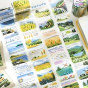 Resim Scrapbooking için Manzaralı Bitki Bant Etiketleri, Kartlar ve DIY El İşleri - Doğa Esinlenmiş Tasarımlarla Parlak PET Yapışkanlı (Çiçekler, Peyzajlar, Alıntılar) - Yaratıcı Projeler İçin Tek Kullanımlık Dekoratif Kırtasiye Malzemeleri, Scrapbook Çıkartmaları 