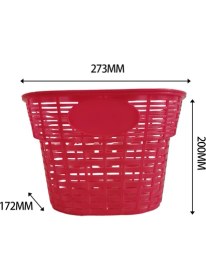 Resim Ascender Kırmızı Bisiklet Sepeti Içi Boş Çocuk Bisikleti Üç Tekerlekli Bisiklet Scooter Depolama Ön Gidon Plastik Taşıyıcı Bisiklet Çocuklar Sürme Alışveriş (Yurt Dışından) 