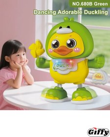 Resim giffy Oyuncak Sesli Işıklı Müzikli Hareketli Dans Eden Sevimli Dansçı Ördek Robot (PİL HEDİYELİ) 