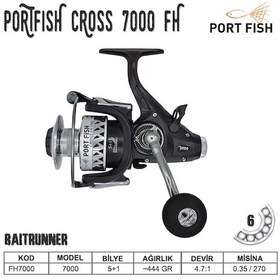 Resim Portfish Cross Fh 7000 Baitrunner Olta Makinası 