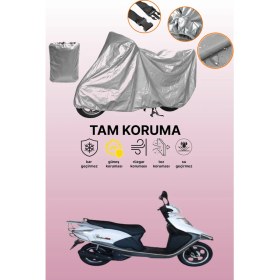 Resim Dokaca Gri Kuba Raden 125 Uyumlu Motosiklet Brandası, Koruyucu Örtü, Motor Branda 