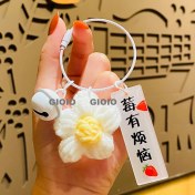 Resim Silver1 Peluş Bebek Anahtarlık Kolye Sevimli Biblolar Bebek Çekicilik Küçük Kolye (Yurt Dışından) 