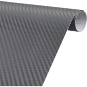 Resim TASARIM TABELA Karbon Folyo Koyuı Gri Tırtıklı Yüzey 150cmx25cm 